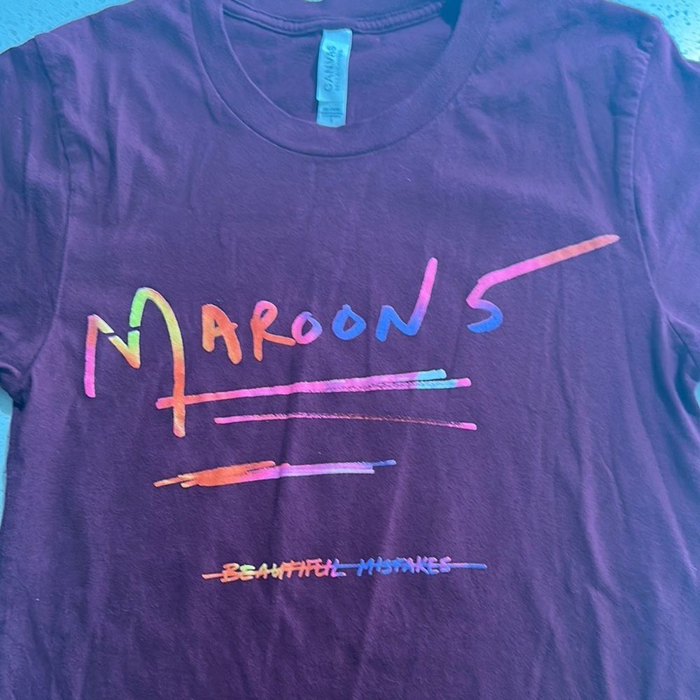 Bella Canvas Maroon Graphic Tee‎